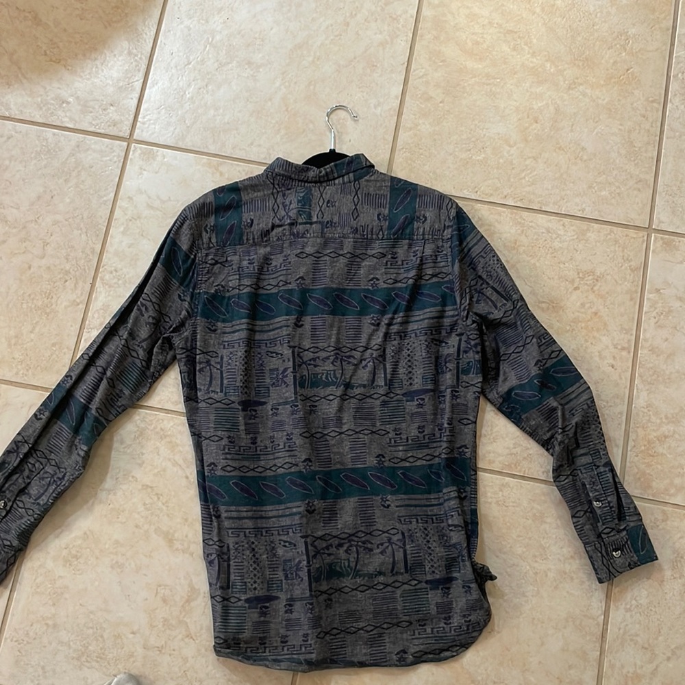 Modern Amusement Grey Button Down